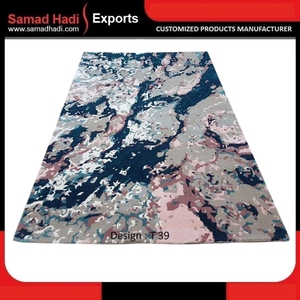 Tapis marocains tuftés en laine indienne de luxe, dernier design, tapis de cuisine, tapis marocains tuftés brodés faits à la main, vente en gros - Product Image 2