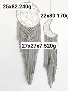 Tapiz de Macramé Grande para Pared, Decoración de Cumpleaños, Jubilación, Atrapasueños, 100% Algodón, Tamaño y Color Personalizables, para Bodas - Product Image 5