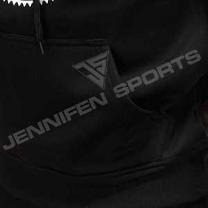 Ensemble de survêtement unisexe en molleton de coton noir de luxe, style streetwear d'hiver personnalisé pour hommes - Product Image 5