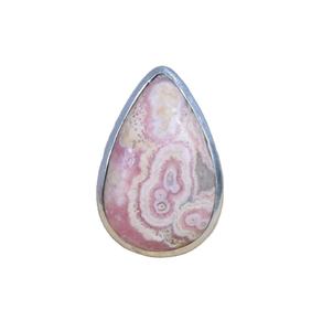 Bagues en argent sterling 92,5 plaqué or rose avec pierres naturelles fantaisie taille poire pour femmes, hommes, enfants – Cadeau de fête tendance, vente en gros - Product Image 1