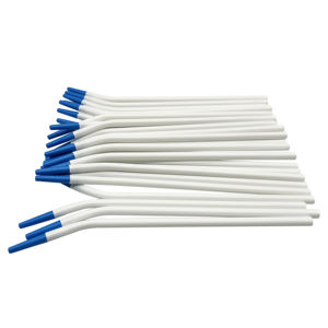 Tubo de Succión Dental, Tubo de Drenaje Quirúrgico para Implantes Orales, Punta Blanca y Azul, Manual, Autoclavable, Instrumento Médico Clase I - Product Image 2