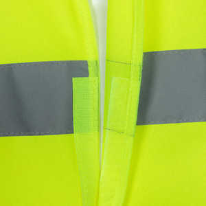 Veste de sécurité haute visibilité en polyester 120G avec logo personnalisable, veste hautement réfléchissante pour la sécurité - Product Image 3