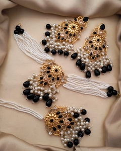 Juego de Joyería de Acero Inoxidable Chapado en Oro de 3 Piezas de Primera Calidad para Mujer, Venta al por Mayor, Ideal para Bodas y Fiestas - Product Image 2