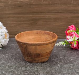 Tazón de Madera de Mango 100% Natural Hecho a Mano, Diseño Clásico, para Ensaladas, Frutas, Pasta, Uso Doméstico, Precio Económico - Product Image 6