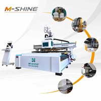 Máquina CNC ATC 2130 para Anidamiento, Perforadora Automática, Router CNC para Trabajar la Madera, Fabricación de Muebles y Gabinetes, Carga y Descarga Automática