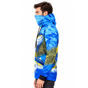 OEM High-Quality Sublimation Printed Quick-Drying Polyester Performance Fishing <b>Shirt</b> UPF 50 Hooded Fishing <b>Shirt</b> - Product Image 3