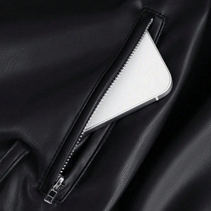 2026 Latest Design Women Genuine <b>Leather</b> <b>Jacket</b> High Quality <b>Long</b> Sleeve Stand Collar Knitted Breathable Fashion Outerwear - Product Image 4