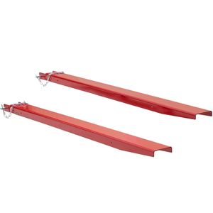 Estensioni per Forche in Acciaio al Carbonio Rinforzato, Lunghezza 82 Pollici, Larghezza 4,5 Pollici, 1 Paio, Accessori per Carrelli Elevatori, Estensioni per Forche per Pallet - Product Image 1