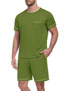 Ensemble de vêtements de sport d'extérieur en tissu tricoté super doux et respirant, grande taille pour hommes, en coton à séchage rapide, style streetwear - Product Image 4