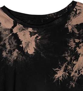 เสื้อยืดผู้หญิงราคาถูก ซักแล้วสีซีดจาง ลายมัดย้อม ระบายอากาศได้ดี ออกแบบเองได้ สไตล์คนเมือง เสื้อยืดย้อมสีแบบ Dip Dye ขายส่ง - Product Image 2