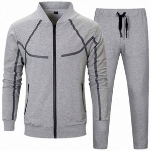Conjunto Deportivo Unisex, Blanco y Negro, Bloques de Color, Cierre de Cremallera, Cuello Alto, Transpirable, Corte Regular, Ropa de Otoño - Product Image 4