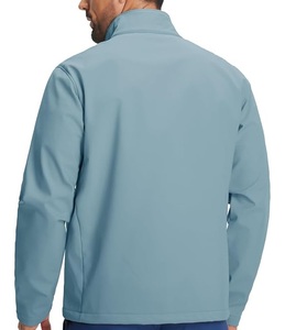 Vestes de pluie légères imperméables en softshell avec poches zippées sur la poitrine, vêtements d'extérieur pour le golf, le cyclisme, coupe-vent, vestes softshell - Product Image 4