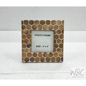 Cadre photo en bois MDF et résine pour salon, chambre à coucher, bureau, décoration, cadre photo en bois élégant - Product Image 6