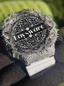 Reloj de Lujo con Incrustaciones de Diamantes Moissanite VVS para Hombre, Bisel de Espinas, Joyería Personalizada de Estilo Hip Hop, Regalo - Product Image 3