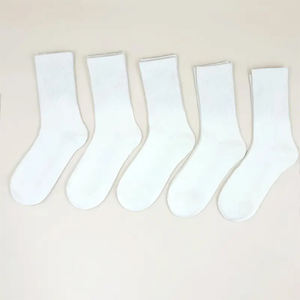 Chaussettes de cheville en coton personnalisées confortables, couleur blanche, antibactériennes, séchage rapide, respirantes, style décontracté pour l'hiver, la course et le basketball - Product Image 4