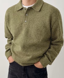Cárdigan de Cachemira para Hombre con Cuello Solapa, Estilo Casual de Otoño/Invierno, Prenda Interior de Alta Gama, Top Base de Punto, Prenda Exterior Estándar - Product Image 2