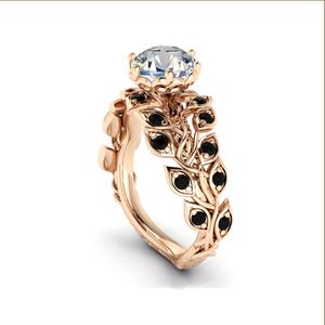 Bague en or et Zircon naturel, bijoux en argent Sterling 925, attrayant, vente en gros depuis les magasins indiens, nouvelle collection - Product Image 5