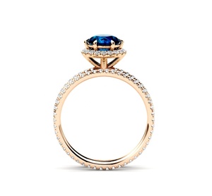 925เงินสเตอร์ลิงที่ไม่ซ้ำกันธรรมชาติลอนดอนสีฟ้าบุษราคัมแหวนแต่งงานชุดในราคาขายส่งโรงงานจากผู้จัดจำหน่าย - Product Image 2