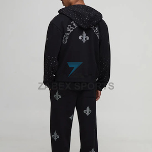 Sudadera con Pedrería Personalizada para Hombre, Sudadera con Pedrería de Alta Calidad para Hombre, Prenda Moderna - Product Image 4