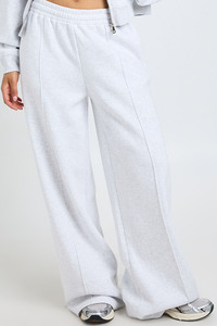 <b>Women</b>’s Ash Gray Wide Leg Sweatpants High Waist Casual Loose Fit <b>Lounge</b> <b>Trousers</b> Straight Leg Jogger Pants Athletic Wholesale - Product Image 3