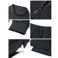 Op maat gemaakte dames loungepak, zacht tweedelig set met lange mouwen, wijde broek, comfortabel huispak, te koop