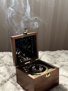 Ensemble de brûleurs d'encens en bois Bakhoor avec encens indien à l'anis étoilé et au bois de santal - Vente en gros directe d'usine - Product Image 4