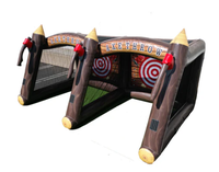 Jeu interactif de lancer de hache gonflable - Matériel PVC certifié CE - Sport de compétition en plein air