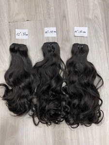 มัดผมมนุษย์หยักศกธรรมชาติสีธรรมชาติ - Product Image 5