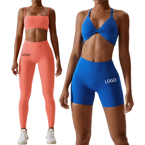 Ropa Deportiva de Yoga, Sujetador Deportivo, Leggings de Cintura Alta para Mujer, Logotipo Personalizado, Secado Rápido, Gimnasio, Entrenamiento, Spandex, Poliéster - Product Image 6