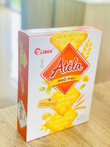 Galletas de queso cheddar Atela de primera calidad, 204 g, para lonchera infantil, bocadillo salado, bolsa personalizada, venta al por mayor de fábrica en Vietnam, OEM, ODM - Product Image 1