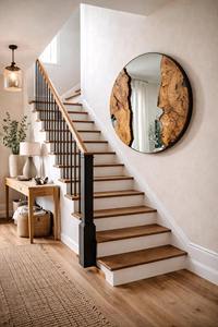 Espejo de Pared de Madera Estilo Shabby Chic, Espejo de Pared de Madera Envejecida para Decoración Rústica, Espejo Colgante al por Mayor - Product Image 2