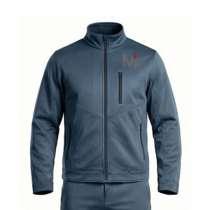 Survêtement unisexe personnalisé à capuche, décontracté, uni, avec veste zippée et pantalon de jogging, respirant et à séchage rapide Maluza - Product Image 2