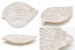 Bandeja Decorativa Ligera Hecha a Mano con Rayas, Estilo Costero Tropical Irregular, de Conchas Naturales, para Joyas y Pequeños Objetos, para el Hogar - Product Image 3