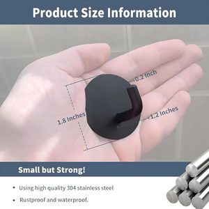 Round <b>Hook</b> for Hanging Strongly Heavy Duty Stainless Steel Waterproof Towel <b>Hooks</b> Stick for <b>Bathroom</b> <b>Bathroom</b> Towel Hanging Use - Product Image 4