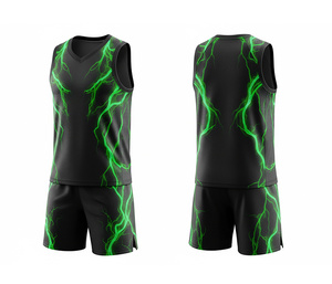 Uniforme de Baloncesto Duradero, Tela Sublimada, Conjunto Deportivo Personalizado, Jersey y Pantalones Cortos, Ropa Deportiva para Hombres, Mujeres y Jóvenes - Product Image 3