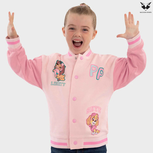 Chaqueta de Béisbol para Niños Personalizada OEM, Chaqueta Deportiva de Algodón Grueso con Forro Polar, Estilo Moderno Unisex para Niños, Chaqueta Varsity con Estampado - Product Image 5