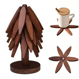 Natural Timber Light <b>Weight</b> Dishwasher Safe Drink Mats - Product Image 2