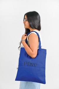 Customizable High Quality 100% Eco-friendly Cotton <b>Tote</b> <b>Bag</b> Durable Handle Dyed <b>Fabric</b> Printed Logo 15x16 Inches for Daily Use - Product Image 5