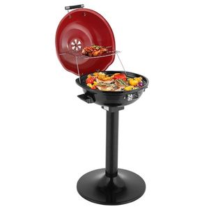 Parrilla Eléctrica Roja de 1600W, Portátil, de Doble Capa, para Uso en Interiores y Exteriores, con Soporte para Cocinar en Interiores y Exteriores - Product Image 1