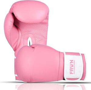 Gants de boxe Fawn International en cuir PU, durables, avec fermeture auto-agrippante surdimensionnée pour le poignet, logo personnalisé, vente directe usine - Product Image 1