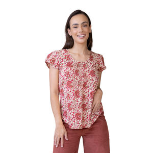 Camisa Estampada para Mujer, Blusa Informal de Corte Holgado para la Colección de Moda Diaria - Product Image 3