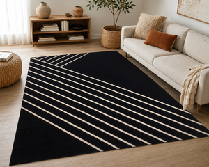Alfombra de Oración Kilim de Lujo, 6x8 Pies, Azul, de Algodón, con Diseño Geométrico, Tejida a Mano, Reversible, Ecológica, Apta para Mascotas, Moderna - Product Image 1