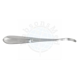 Élévateur périostal Crego 19,5 cm, courbé, à bout arrondi, en acier inoxydable, instrument manuel orthopédique pour chirurgie générale, réutilisable, CE - Product Image 2