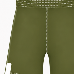 Pantalones Cortos de Rugby Verde Oliva y Blanco, Cintura Elástica con Cordón, Ropa Deportiva Ligera para Entrenamiento, Partido y Equipo - Product Image 4