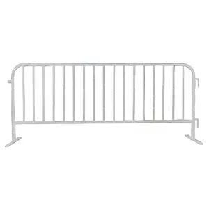 Event crowd control american style road safety portable barricade Connectable extension color traffic barrier bicycle rack