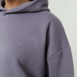 Ensemble de survêtement à capuche pour femmes, couleur unie, coupe ample, décontracté, 2 pièces - Product Image 6
