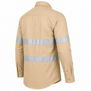 High Quality Men Safety Wear <b>Shirt</b> High Visibility Reflective Bands Button Front Utility Pockets Custom Mining Wear <b>Shirt</b> - Product Image 6