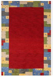 Gabbeh Lorri baft multicolor soft <b>tufted</b> wool hand made eco friendly non slip hot rug for Living room kids hotels office - Product Image 2