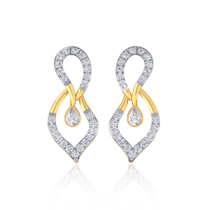 Aretes de Diamantes de Oro Sólido de 18K para Mujer, con Diamantes Blancos Naturales en Corte Pera, Joyería de Boda, Diseño Atractivo y Lujoso - Product Image 1