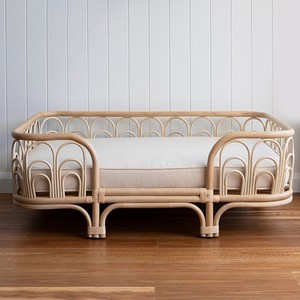 Cama de ratán para cachorros, camas para gatos hechas a mano, sofá cuadrado para mascotas, artículos para perros al precio más bajo - Product Image 1